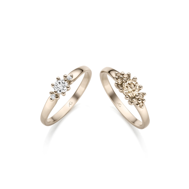 August_Gerstner_2xRinge_Trilogie_29815-2,1_29818-2,1_Haselnuss_Juwelier_Roth Ulm