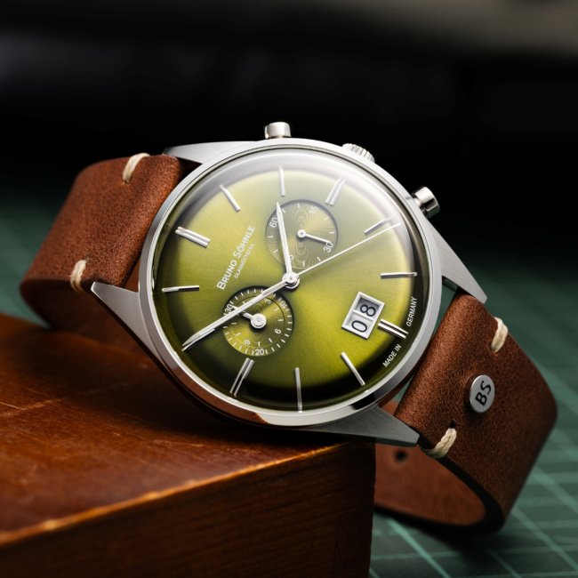 Bruno Söhnle.17-13233-441-Merano-Chronograph-Mood.grün.JuwelierRothUlm