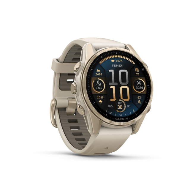 GARMIN.Fenix8_43mm_SoftGold_FogGray_JuwelierRothUlm