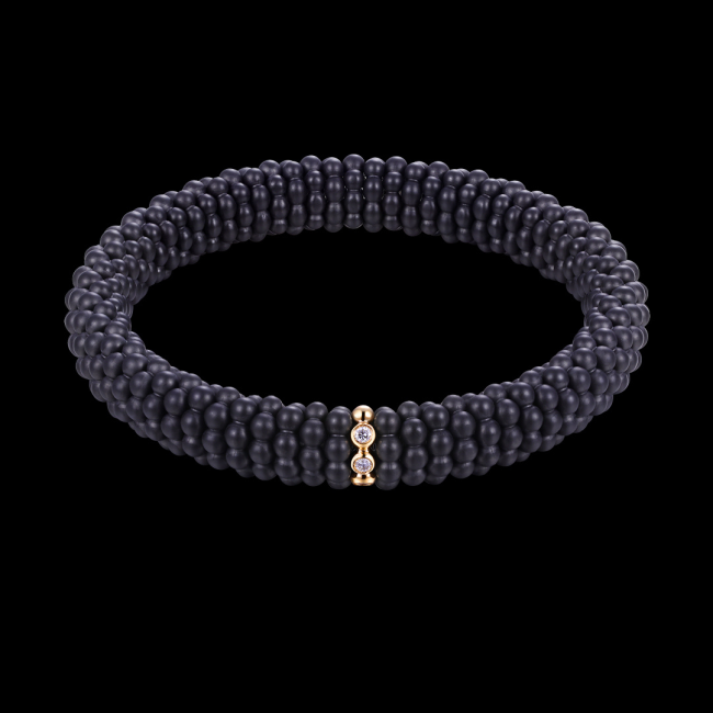Luis&Freya.Ceramic-Pearls Bracelet.Black.JuwelierRothUlm
