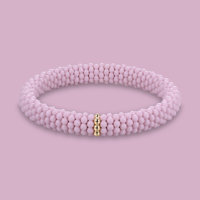 Luis&Freya.Ceramic-Pearls Bracelet.Rose.JuwelierRothUlm