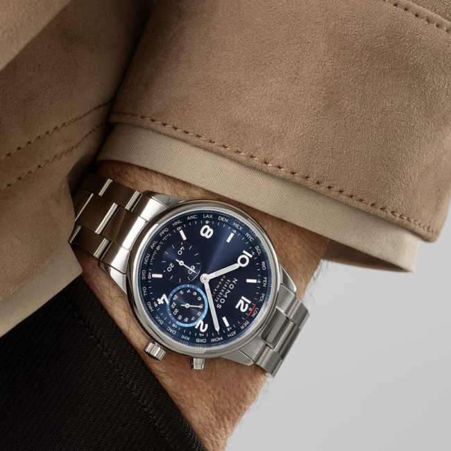 Nomos Worldtimer blue 790