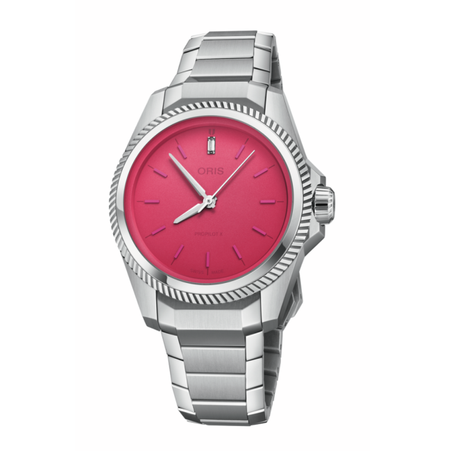 Oris ProPilot X Miss Piggy Edition 01 531 7796 4158-07 8 17 05LC pink