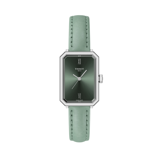 Tissot.Damenuhr.mintgrün.Lederband.T160.110.16.093.00