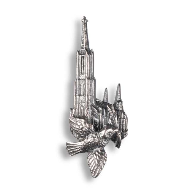 Ulm Schmuck Ulmer Münster, Spatz, Kreuzfische Pin