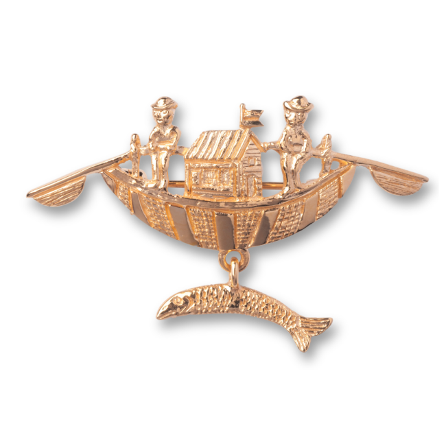 Ulm Schmuck Ulmer Schachtel Brosche